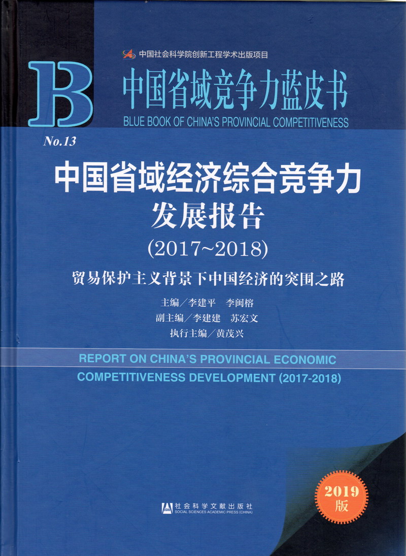 美女黄频操逼中国省域经济综合竞争力发展报告（2017-2018）